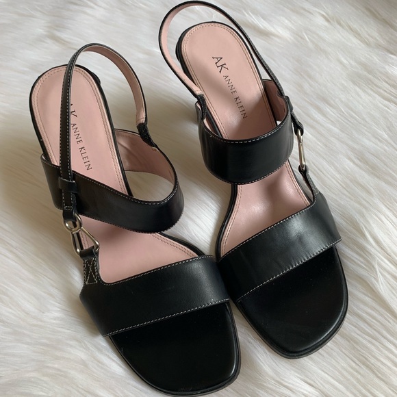 Anne Klein Shoes - AK Anne Klein black strappy heels 9